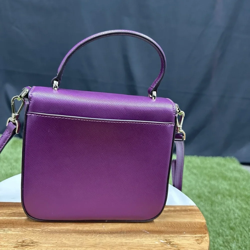 Kate Spade Staci Square Crossbody‎ Plum Pie